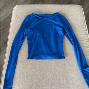 Blue Long Sleeve Women's Top